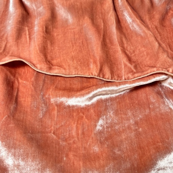 Alice + Olivia Velvet  Silk Blend Velvet Ruffled Halter Top - Picture 9 of 11